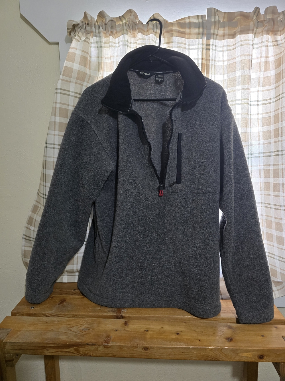 Eddie Bauer Men's Half-Zip Fleece Pullover - Charcoal Gray
